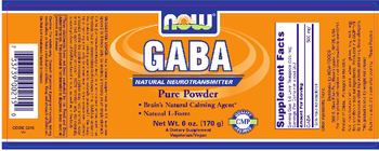 NOW GABA - supplement