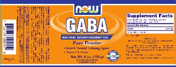 NOW GABA - supplement