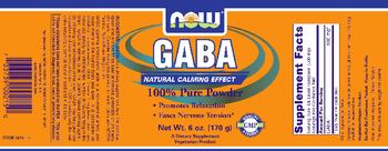 NOW GABA - supplement
