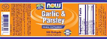 NOW Garlic & Parsley - supplement