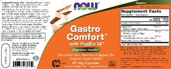 NOW Gastro Comfort with PepZin GI - supplement