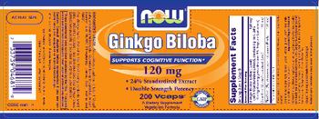 NOW Ginkgo Biloba 120 mg - supplement