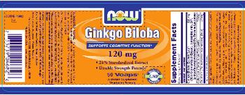 NOW Ginkgo Biloba 120 mg - supplement