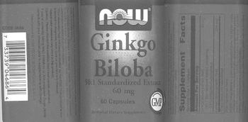 NOW Ginkgo Biloba 50:1 Standardized Extract - 