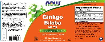 NOW Ginkgo Biloba 60 mg - supplement