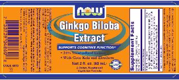 NOW Ginkgo Biloba Extract - supplement