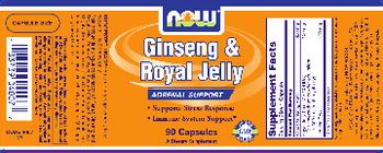 NOW Ginseng & Royal Jelly - supplement