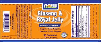 NOW Ginseng & Royal Jelly - supplement
