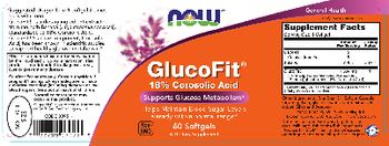 NOW GlucoFit - supplement