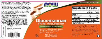 NOW Glucomannan - supplement