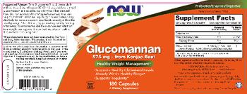 NOW Glucomannan 575 mg - supplement