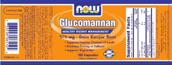 NOW Glucomannan - supplement