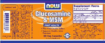 NOW Glucosamine & MSM - supplement