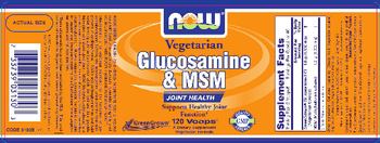 NOW Glucosamine & MSM - supplement