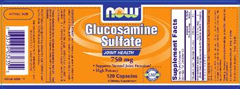NOW Glucosamine Sulfate 750 mg - supplement