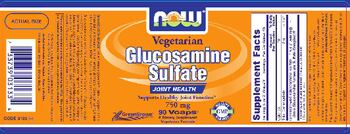 NOW Glucosamine Sulfate 750 mg - supplement