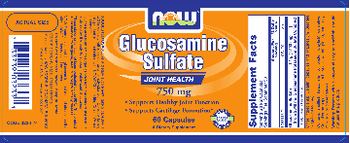 NOW Glucosamine Sulfate - supplement