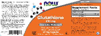 NOW Glutathione 250 mg - supplement