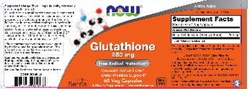 NOW Glutathione 250 mg - supplement