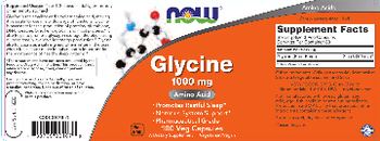 NOW Glycine 1000 mg - supplement