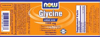 NOW Glycine 1000 mg - supplement