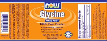 NOW Glycine - supplement