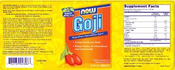 NOW Goji SuperFruit Antioxidant Juice - supplement