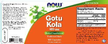 NOW Gotu Kola 450 mg - supplement