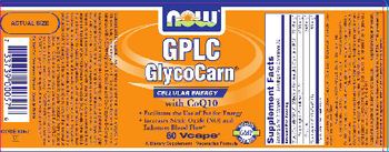 NOW GPLC GlycoCarn With CoQ10 - supplement