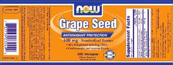NOW Grape Seed 100 mg - Standardized Extract - supplement