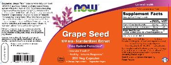 NOW Grape Seed 100 mg - supplement