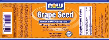 NOW Grape Seed 60 mg - Standardized Extract - supplement