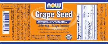 NOW Grape Seed - supplement