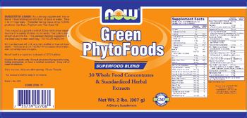 NOW Green PhytoFoods - supplement