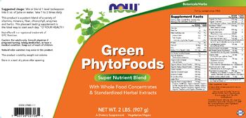 NOW Green PhytoFoods - supplement