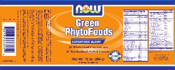 NOW Green PhytoFoods - supplement