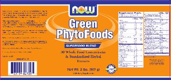 NOW Green PhytoFoods - supplement