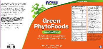 NOW Green PhytoFoods - supplement