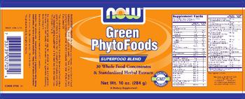NOW Green PhytoFoods - supplement