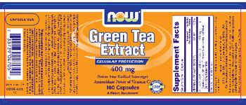 NOW Green Tea Extract 400 mg - supplement