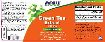 NOW Green Tea Extract 400 mg - supplement