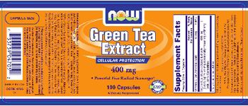 NOW Green Tea Extract 400 mg - supplement