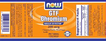 NOW GTF Chromium 200 mcg - supplement