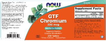 NOW GTF Chromium 200 mcg - supplement