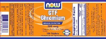 NOW GTF Chromium 200 mcg - supplement