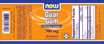 NOW Guar Gum 700 mg - supplement