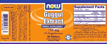 NOW Guggul Extract 750 mg - supplement
