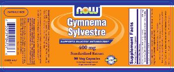 NOW Gymnema Sylvestre 400 mg Standardized Extract - supplement