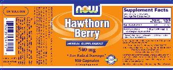 NOW Hawthorn Berry 540 mg - herbal supplement