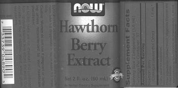 NOW Hawthorn Berry Extract - supplement